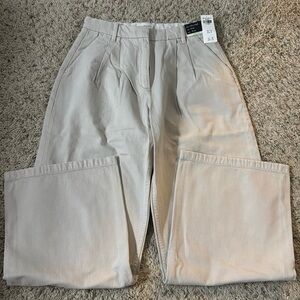 Abercrombie & Fitch Curve Love Ultra High Tailored Wide Leg Sloan Trouser